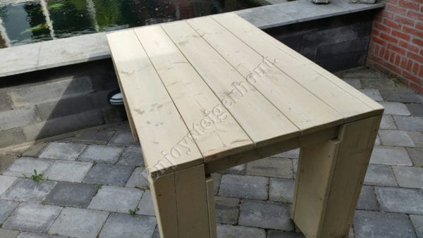 Eettafel BLOKPOOT - Enjoy Steigerhout - 1