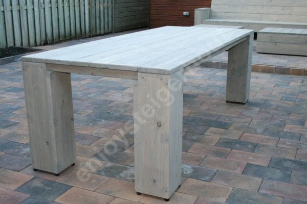 Eettafel BLOKPOOT - Enjoy Steigerhout - 3