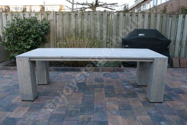 Eettafel BLOKPOOT - Enjoy Steigerhout - 4