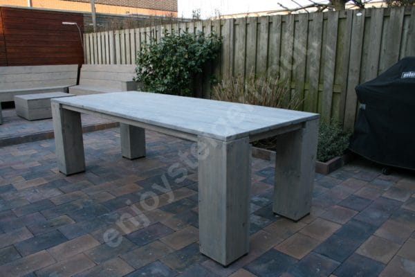 Eettafel BLOKPOOT - Enjoy Steigerhout - 5