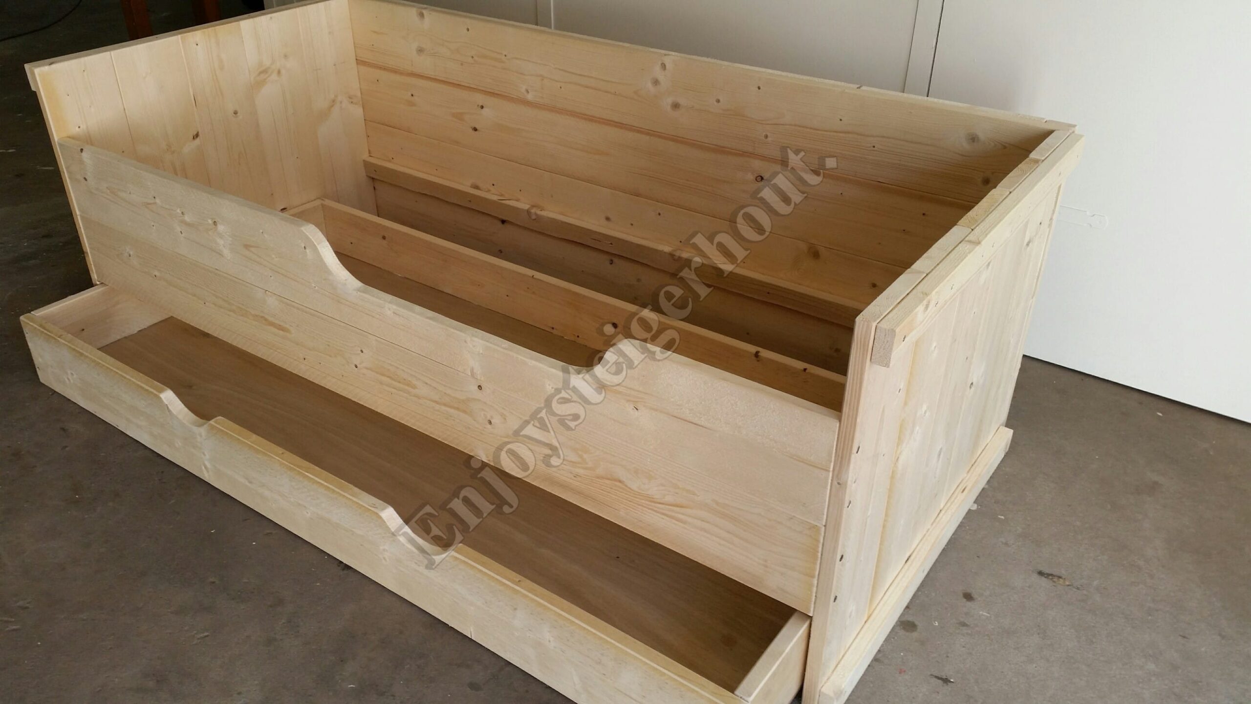 Kajuitbed 1p - Enjoy Steigerhout - 2