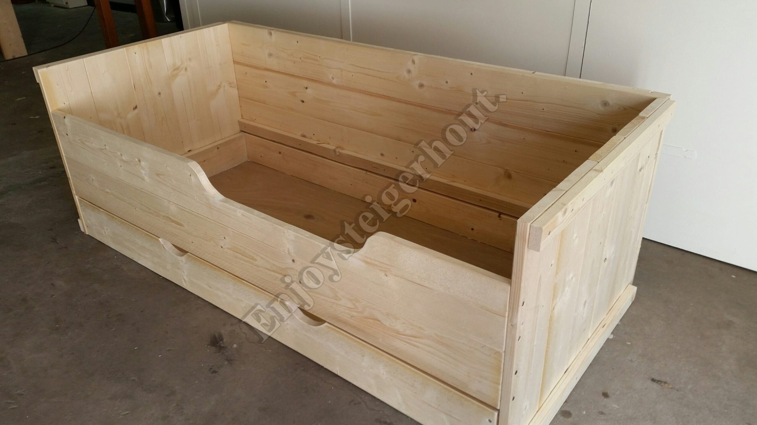 Kajuitbed 1p - Enjoy Steigerhout - 3