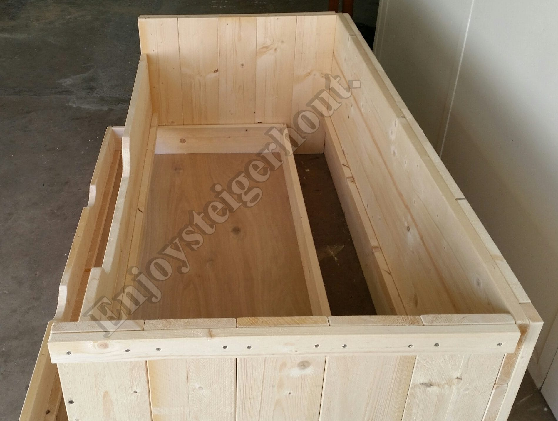 Kajuitbed 1p - Enjoy Steigerhout - 4
