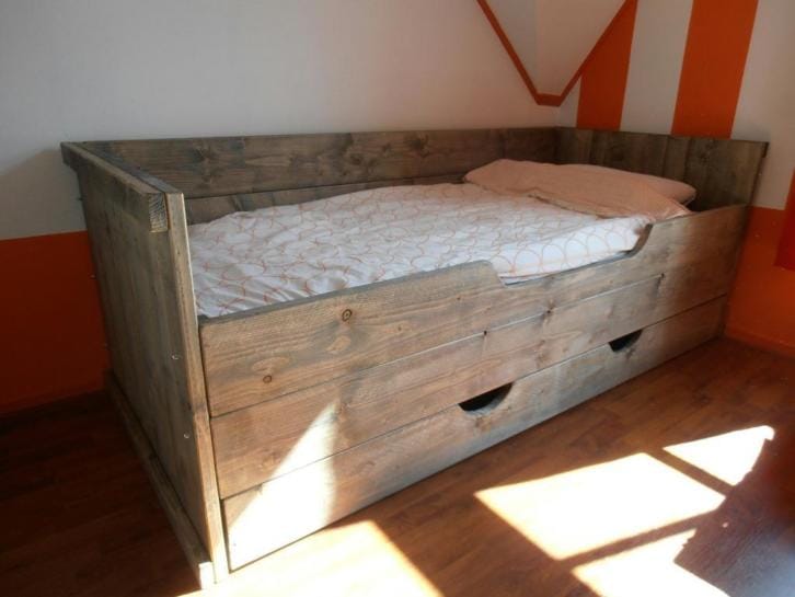 Kajuitbed 1p - Enjoy Steigerhout - 5