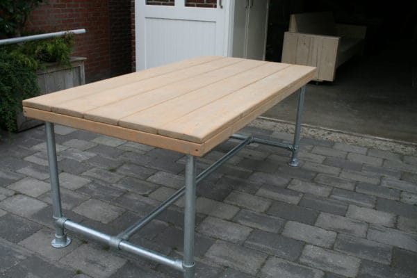 Steigerbuizen tafel basic - Enjoy Steigerhout - 2