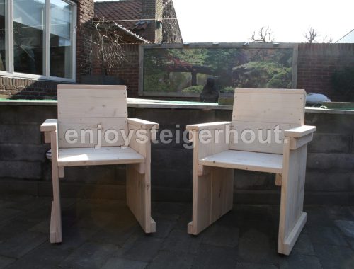 Stoel - Enjoy Steigerhout - 1