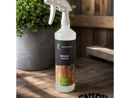 NanoSkin Wood Coating spray voor bescherming van steigerhout en houten tuinmeubels