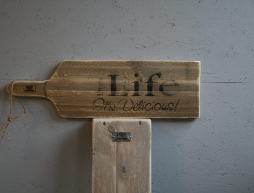 seveerplank 65cm - Enjoy Life its Delicious - Enjoy Steigerhout
