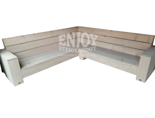 steigerhouten loungebank Mika hoek